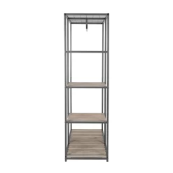 Better Homes & Gardens Farmhouse Gray Wood and Metal Garment Rack