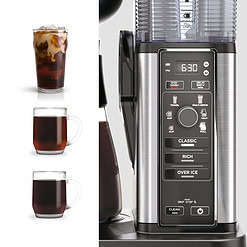 Ninja CM300 10 Cup Drip Coffee Maker, Hot & Iced Coffee, Stainless, Glass Carafe