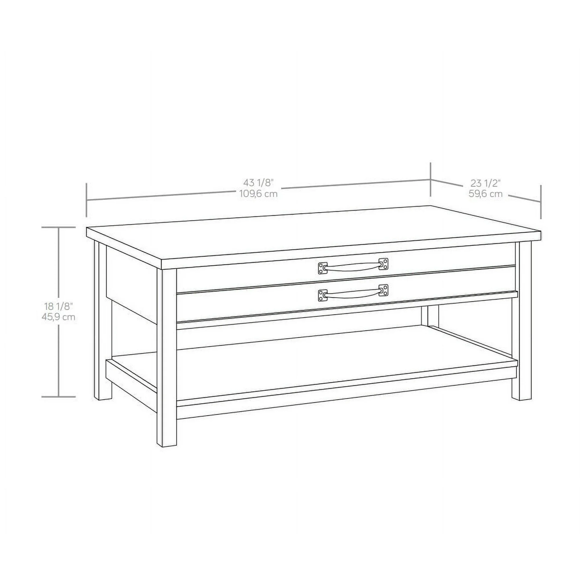 Better Homes & Gardens Modern Farmhouse Rectangle Lift-Top Coffee Table, Rustic Gray Finish