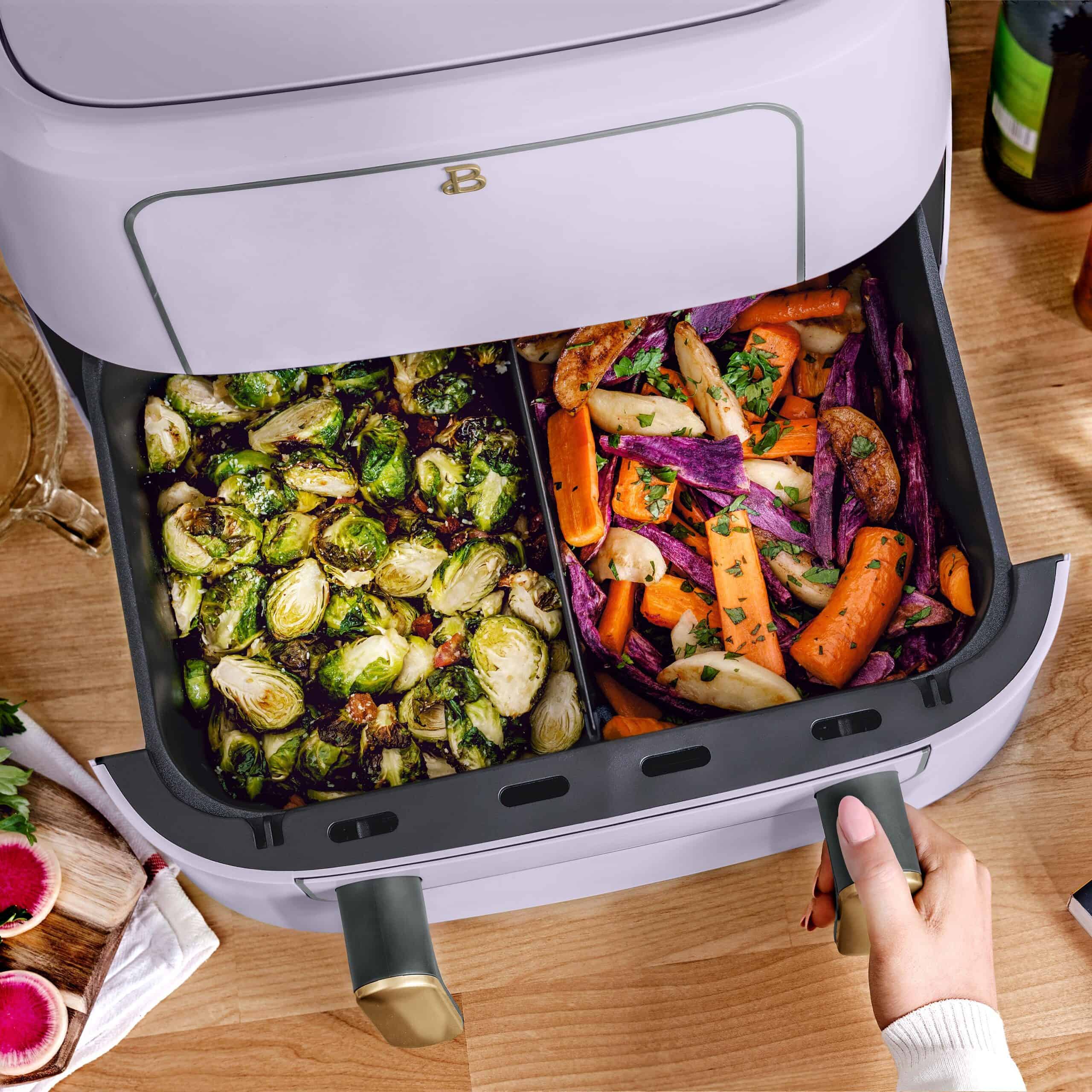 Beautiful 9 Qt TriZone Air Fryer, Lavender by Drew Barrymore