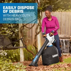 HART 40-Volt Cordless Leaf Vacuum Kit, (1) 4.0Ah Lithium-Ion Battery