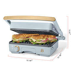 Beautiful 2-in-1 Panini Press & Grill, Cornflower Blue by Drew Barrymore