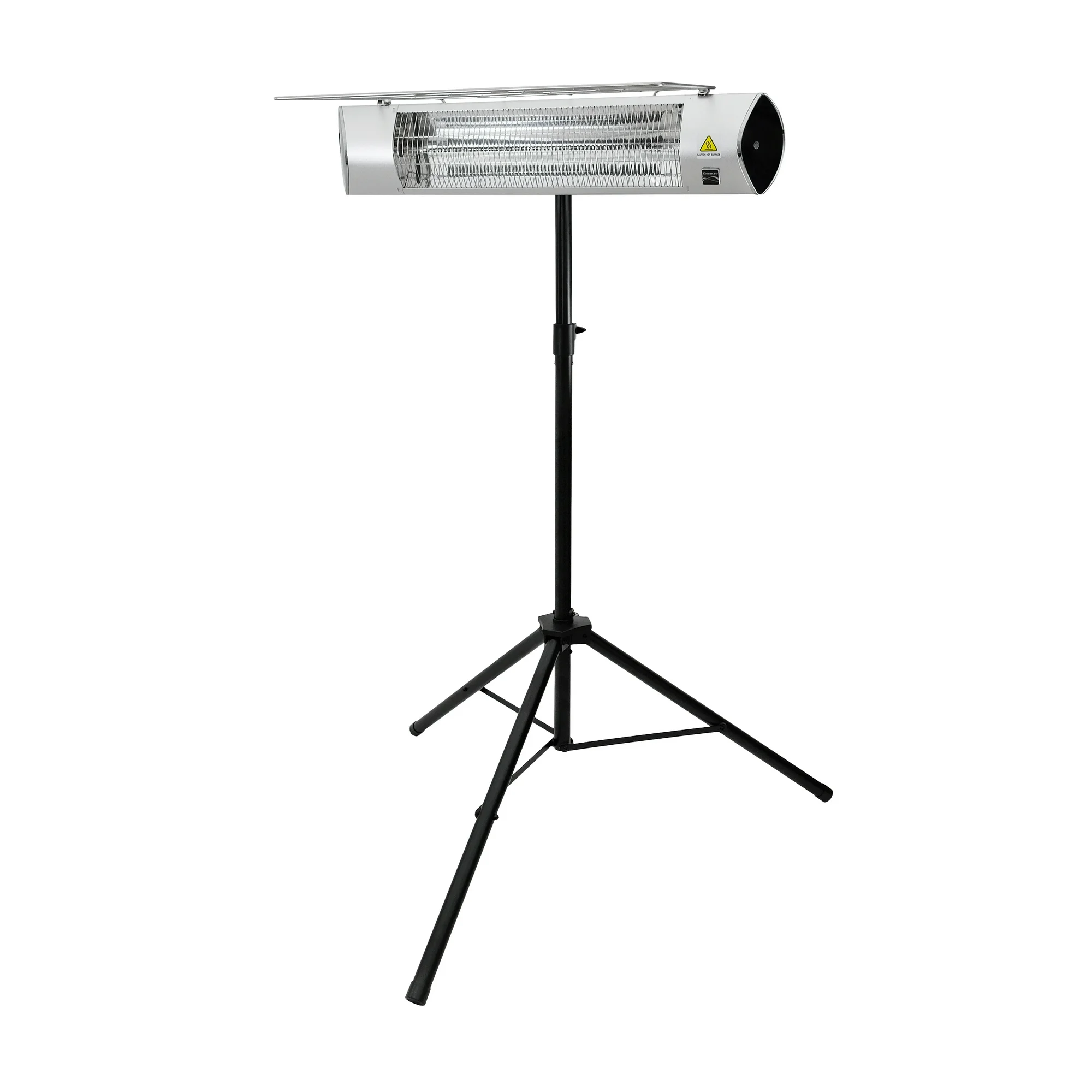 Kenmore Carbon Infrared 1500W Electric Patio Heater with Tripod and Remote, KH-7E01-SSTP, Silver