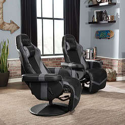 RESPAWN 900 Gaming Recliner - Reclining Gaming Chair with Footrest, Gaming Chair Recliner, Gray