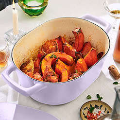 Beautiful 6 Quart Enamel Dutch Oven, Lavender by Drew Barrymore