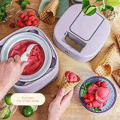 Beautiful 1.5 Qt Ice Cream Maker with Touch Activated Display, Lavender by Drew Barrymore
