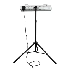 Kenmore Carbon Infrared 1500W Electric Patio Heater with Tripod and Remote, KH-7E01-SSTP, Silver