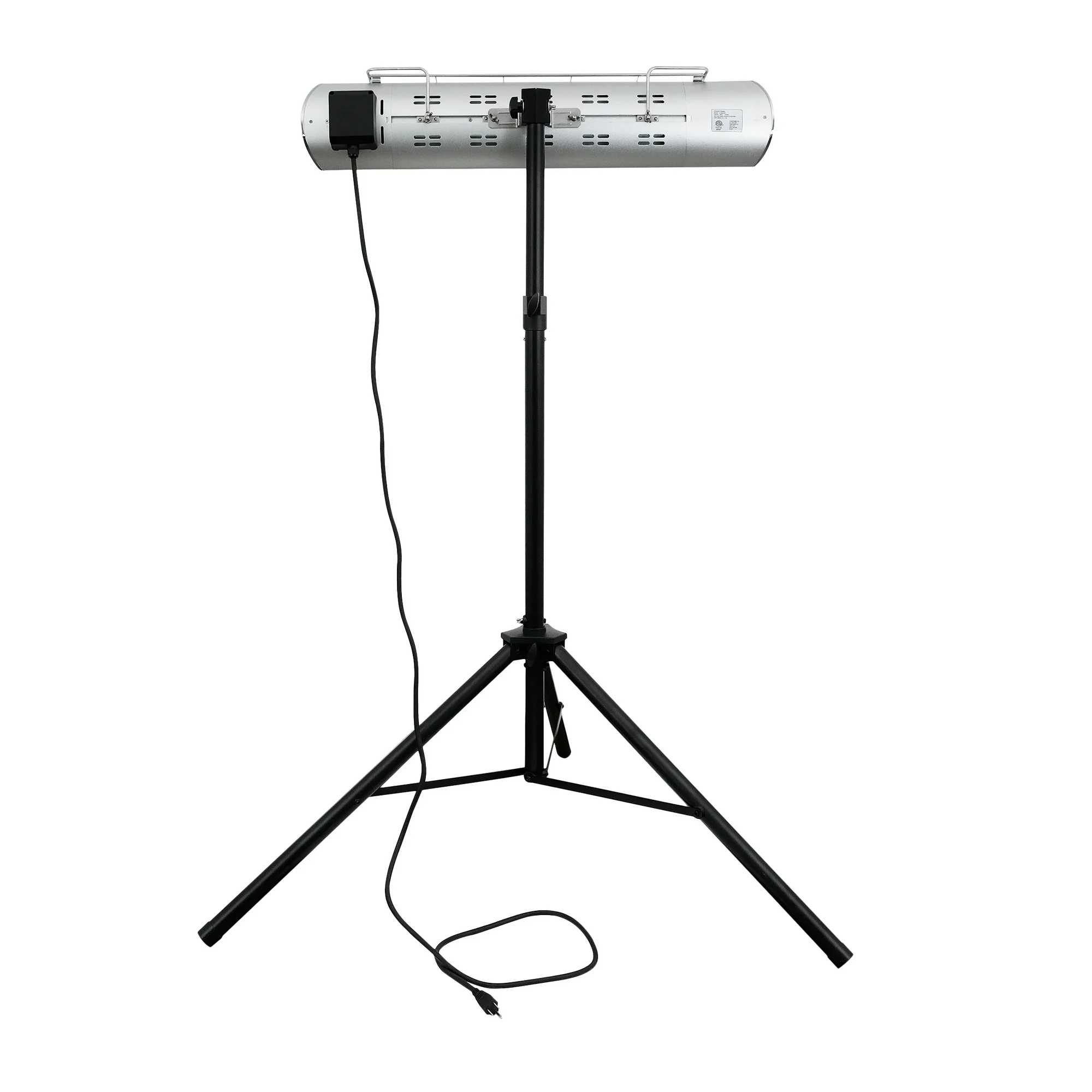 Kenmore Carbon Infrared 1500W Electric Patio Heater with Tripod and Remote, KH-7E01-SSTP, Silver