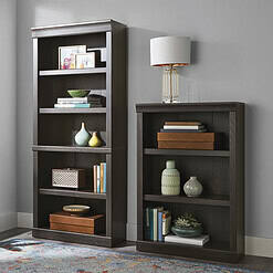 Better Homes & Gardens Glendale 5-Shelf Bookcase, Dark Oak