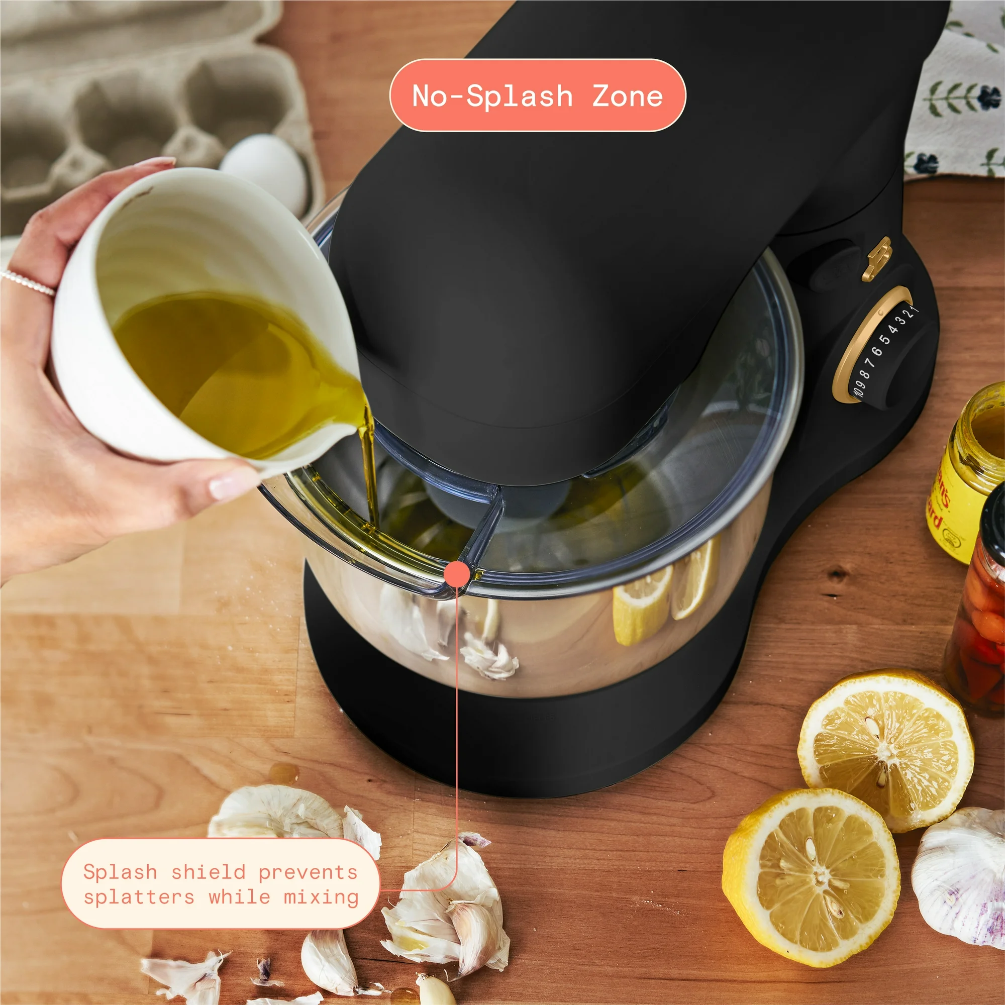 Beautiful 3.5 Qt Stand Mixer, Lightweight & Powerful with Tilt-Head, Black Sesame by Drew Barrymore - Image 10
