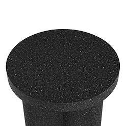 Beautiful Contempo Round Side Table by Drew Barrymore, Speckled Marble Finish