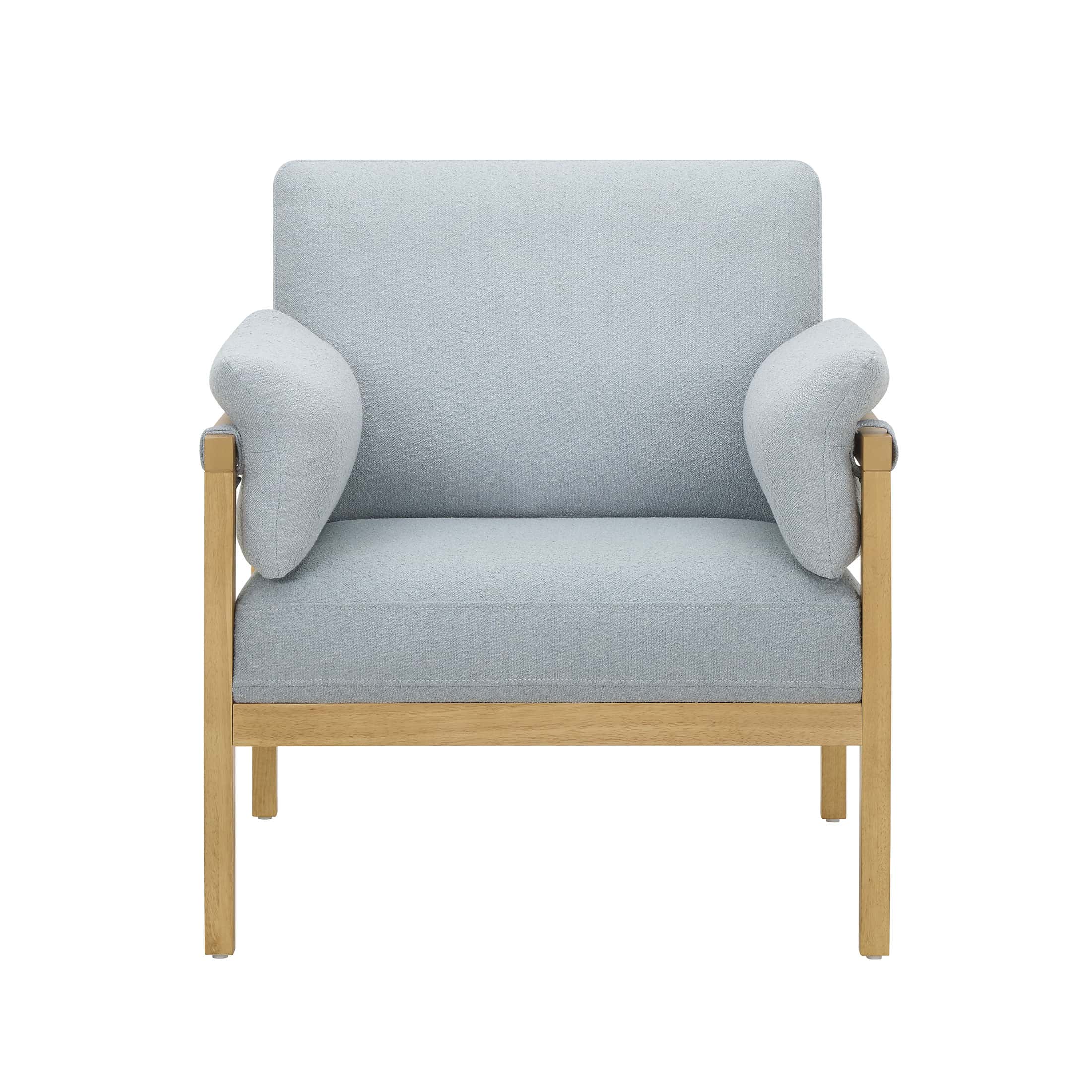 Beautiful Wrap Me Up Accent Chair With Removable Cushions by Drew, Cornflower Blue