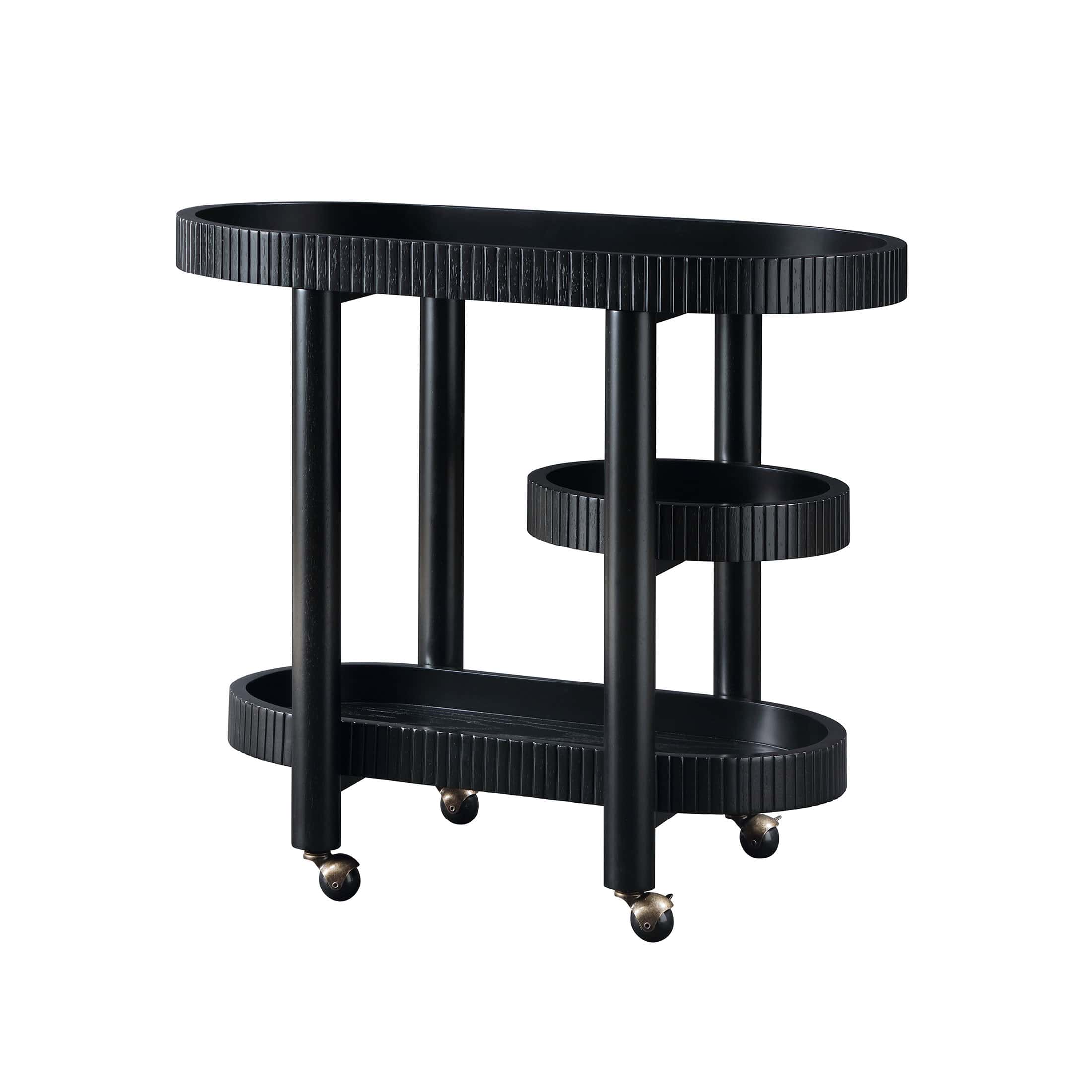 Beautiful Drew Bar Cart by Drew Barrymore, Black