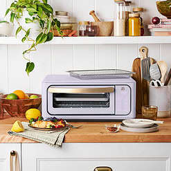 Beautiful Infrared Air Fry Toaster Oven, 9-Slice, 1800 W, Lavender by Drew Barrymore
