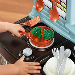 Step2 Best Chef's Plastic Toddler Toy Kitchen Playset includes 25 Piece Kitchen Play set