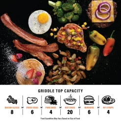 Blackstone Adventure Ready 14” Propane Camping Griddle with Side Burner