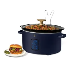 Beautiful 6 Qt Programmable Slow Cooker, Starry Night by Drew Barrymore, Blue