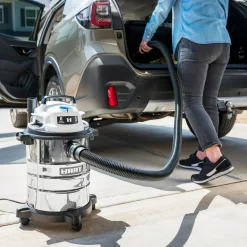 HART 6 Gallon 5 Peak HP Stainless Steel Wet/Dry Vacuum, VOC608S 3702