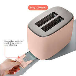 Beautiful 2 Slice Toaster with Touch-Activated Display, Rose by Drew Barrymore