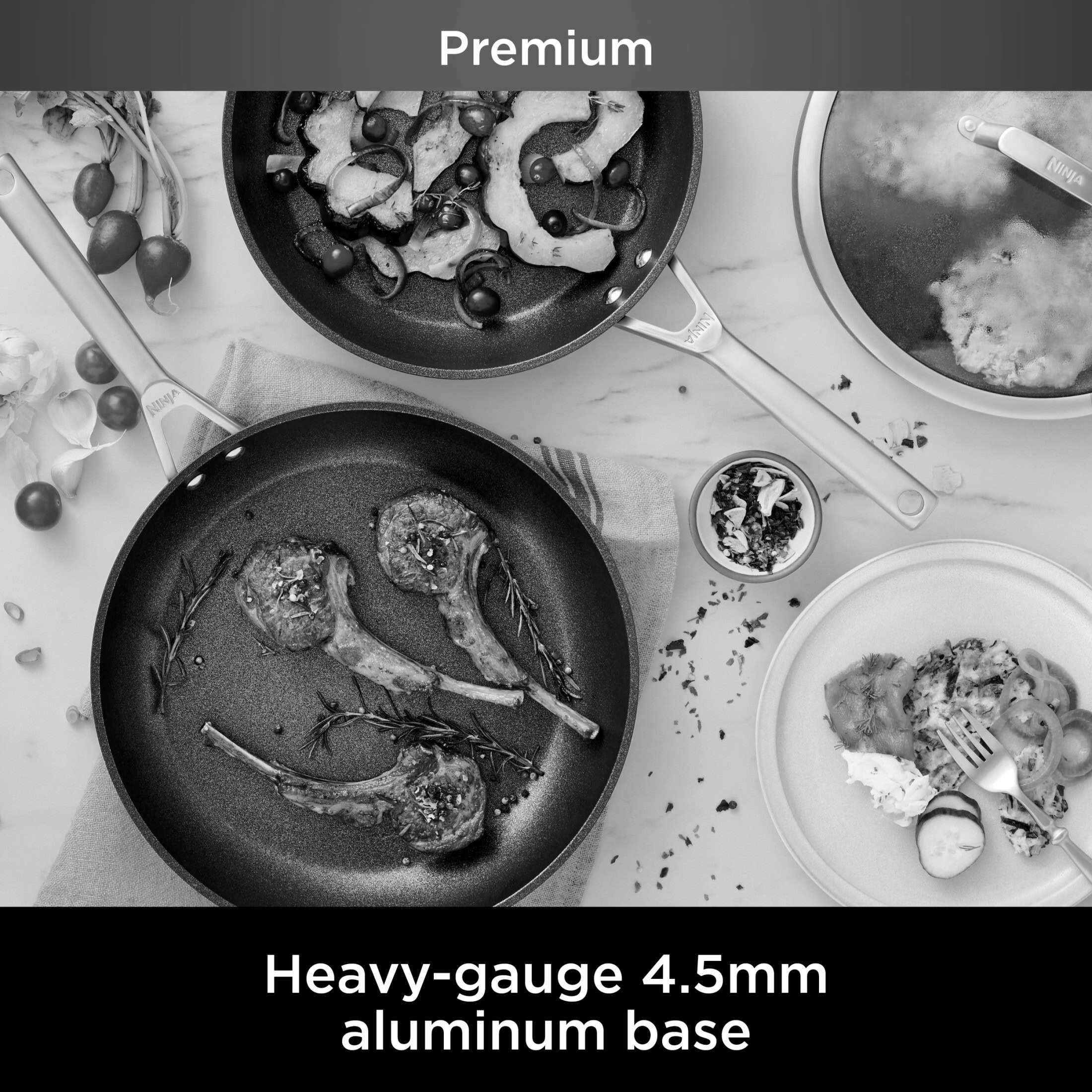 Ninja C39010 NeverStick Premium Hard-Anodized 10-Piece Cookware Set