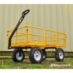 Gorilla Carts GOR1201B 1200-lb. Heavy-Duty Steel Utility Cart, 13