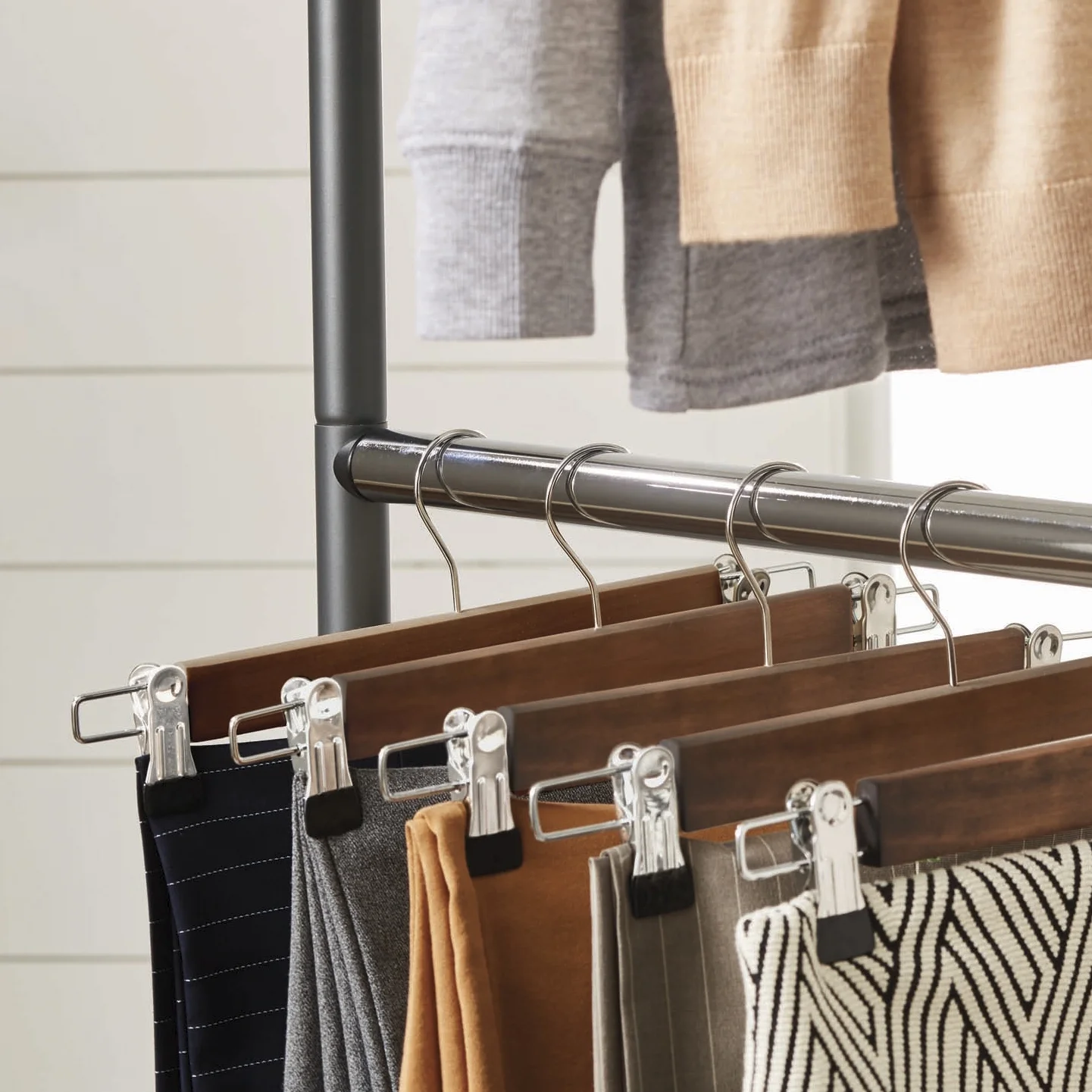 Better Homes & Gardens 2 Tier Garment Rack with 3 Drawer Closet Organizer, Gray
