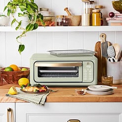 Beautiful Infrared Air Fry Toaster Oven, 9-Slice, 1800 W, Sage Green by Drew Barrymore