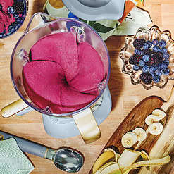 Beautiful Slush Crush 60 oz 4-Speed Frozen Drink Maker, Cornflower Blue by Drew Barrymore