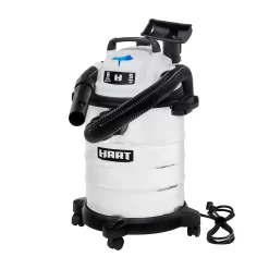 HART 6 Gallon 5 Peak HP Stainless Steel Wet/Dry Vacuum, VOC608S 3702