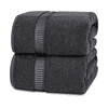 Utopia Towels Luxurious Jumbo Bath Sheet 2 Piece, Super Soft Hotel Quality Towel (35 x 70 Inches, Grey)