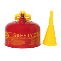 Eagle Red 2.5-Gallon Metal Gas Can with Self-Venting Spout, UL Safety Listed, Non-Sparking Flame Arrestor