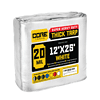Core Tarps 12-ft x 25-ft White Waterproof Commercial Polyethylene 20-mil Tarp