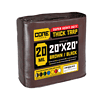 Core Tarps 20-ft x 20-ft Brown Waterproof Commercial Polyethylene 20-mil Tarp