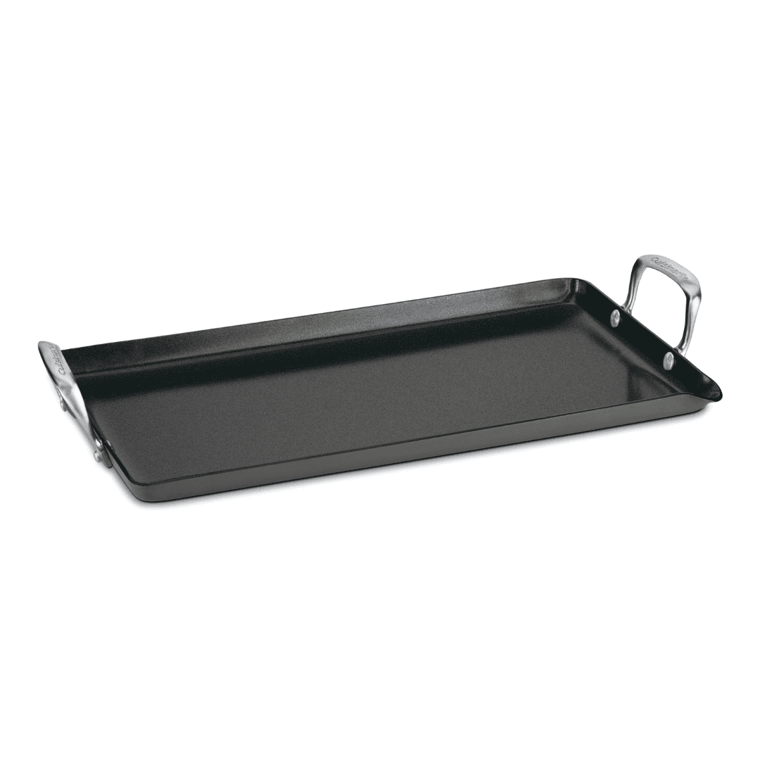 Cuisinart GG45-25 GreenGourmet Hard-Anodized Nonstick 10-Inch by 18-Inch Double-Burner Griddle, Black