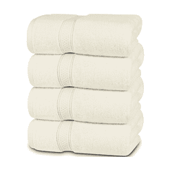 Utopia Towels 4 Pack Premium Bath Towels Set, 27 x 54 Inches, Ivory