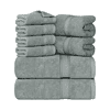 Utopia Towels 8-Piece Premium Towel Set, 2 Bath Towels, 2 Hand Towels, and 4 Wash Clothsm, Cool Grey