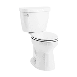 KOHLER Cimarron White Elongated Chair Height 2-piece Soft Close Toilet 12-in Rough-In WaterSense 1.28-GPF