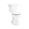 KOHLER Highline White Round Chair Height 2-piece Soft Close Toilet 12-in Rough-In WaterSense 1.28-GPF