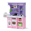 Step2 Little Bakers Pink Toddler Plastic Kitchen Playset with 30 Piece Play Set