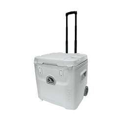 Igloo 52 QT 5-Day Marine Ice Chest Cooler with Wheels, White