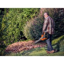 RIDGID R019001 18V Brushless 14 in. Cordless Battery String Trimmer and Leaf Blower 2-Tool Combo Kit with 4.0 Ah Battery and Charger