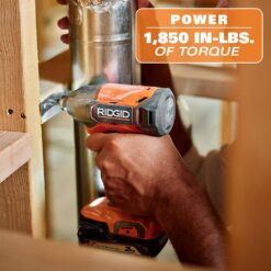 RIDGID R92721 18V Cordless 2-Tool Combo Kit with Drill/Driver, Impact Driver, (2) 2.0 Ah Batteries, and Charger