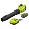 RYOBI RY404014K 40V HP Brushless Whisper Series 160 MPH 650 CFM Cordless Battery Leaf Blower with 4.0 Ah Battery and Charger
