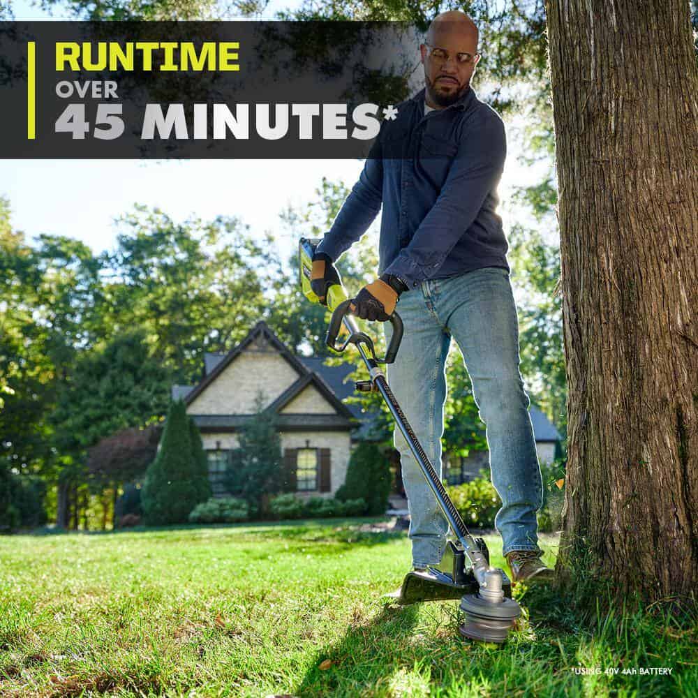RYOBI RY40HPST01B 40V HP Brushless 16 in. Attachment Capable Cordless Battery Carbon Fiber Shaft String Trimmer (Tool Only)