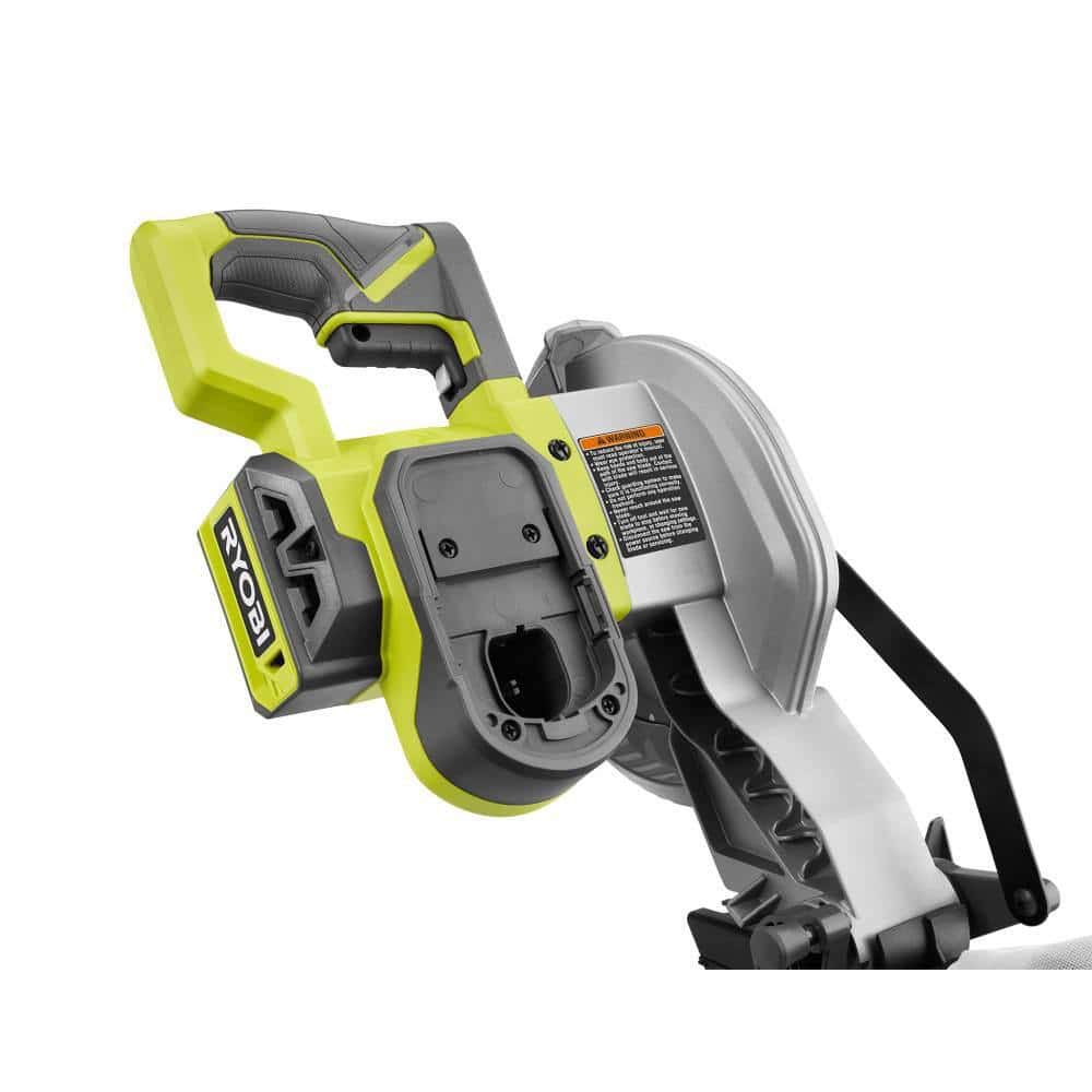 RYOBI P553KN 18V ONE+ Cordless 7-1/4 in. Compound Miter Saw with 4.0 Ah Lithium-Ion Battery and 18V Charger