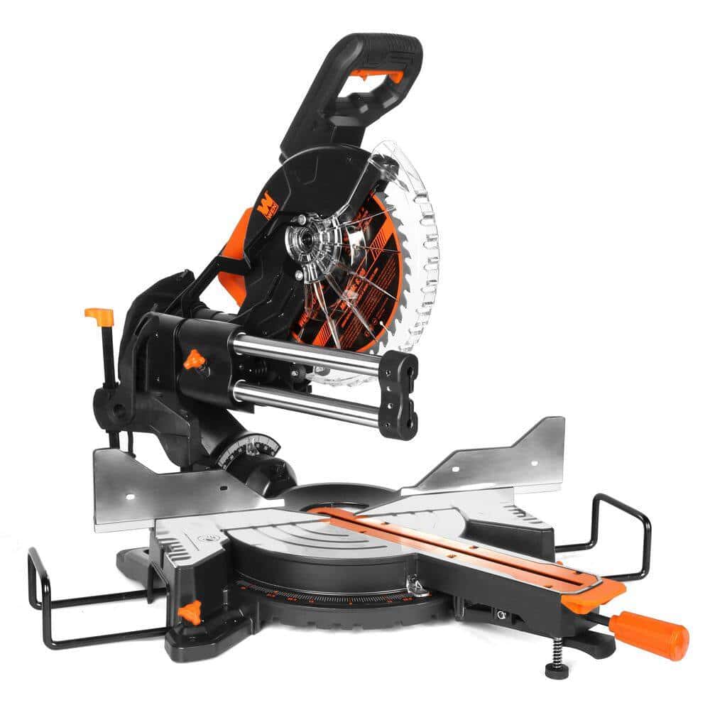 WEN MM1015 15 Amp 10 in. Dual Bevel Sliding Compound Miter Saw with LED Cutline