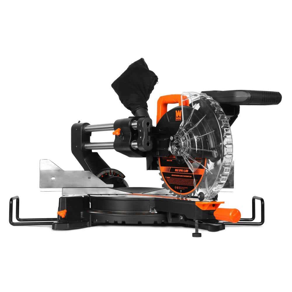 WEN MM1015 15 Amp 10 in. Dual Bevel Sliding Compound Miter Saw with LED Cutline