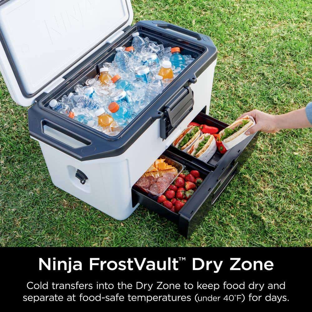 NINJA FrostVault 50- qt Hard Cooler with Dry Zone in White