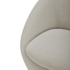 Better Homes & Gardens Mira Swivel Chair, Linen