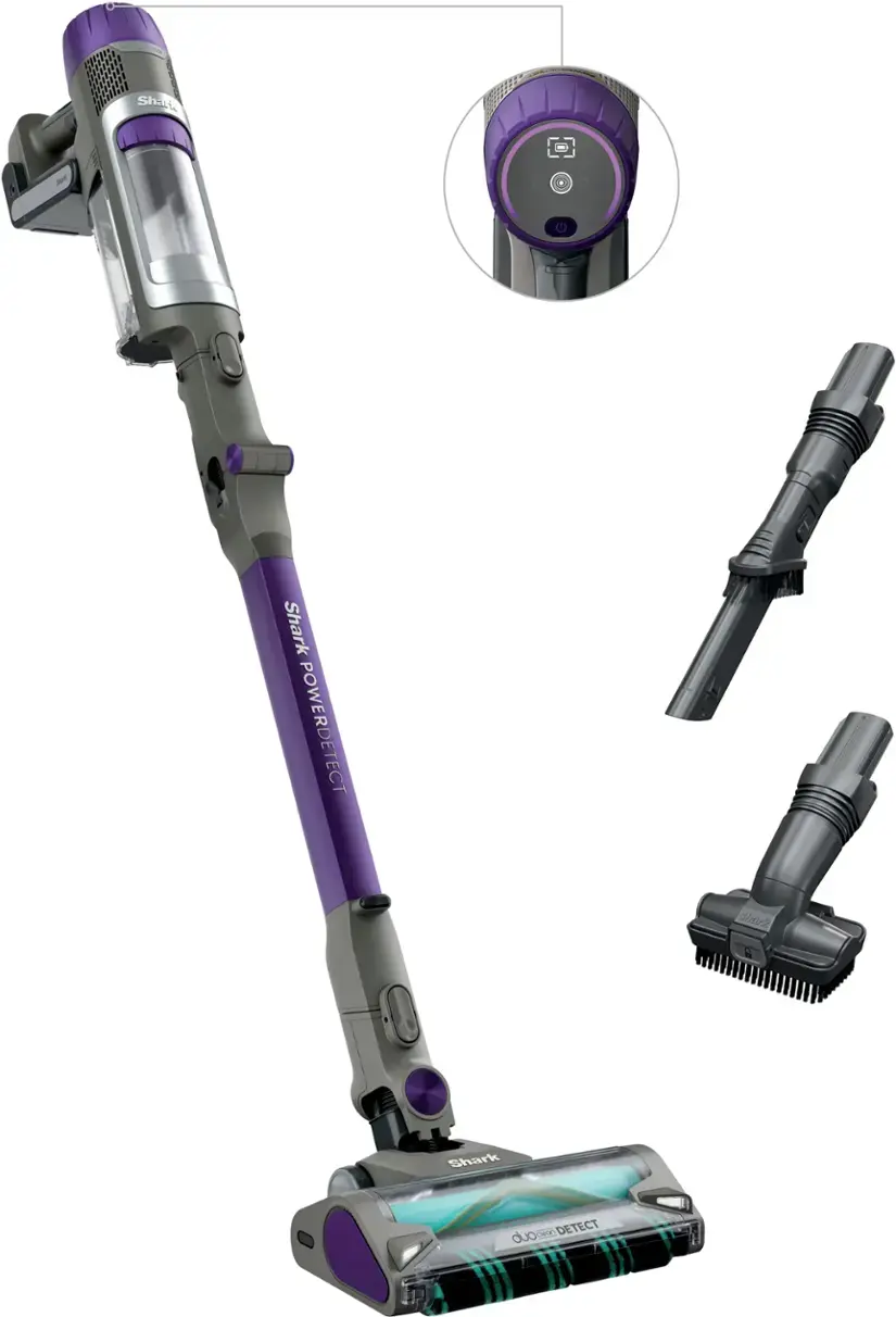 Shark - Cordless PowerDetect Stick Vacuum with Powerful Suction and HEPA Filtration - Dark Gray